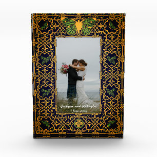 Golden Celtic Knot Frame Fotoblock
