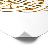 Golden Celtic Knot Poster (Ecke)