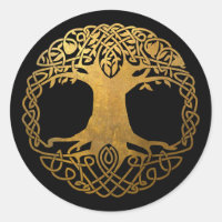 Golden Celtic Tree of Life