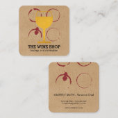 Golden Chalice Quadratische Visitenkarte (Vorne/Hinten)