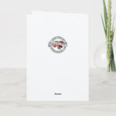 Golden Chalice & White Roses Priest Birthday  Karte (Rückseite)