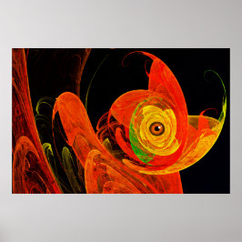 Golden Chameleon - The Morgengrauen Fraktal Kunst, Poster