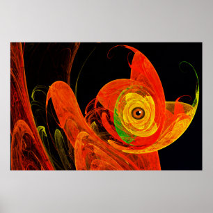 Golden Chameleon - The Morgengrauen Fraktal Kunst, Poster