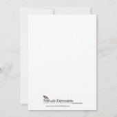 Golden Champagne Celebrations Silvester Einladung (Rückseite)