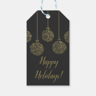 Golden & Charcock Ornamente Elegante Festlichkeit Geschenkanhänger