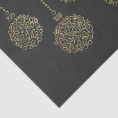 Golden & Charcock Ornamente Elegante Festlichkeit Seidenpapier (Ausschnitt)