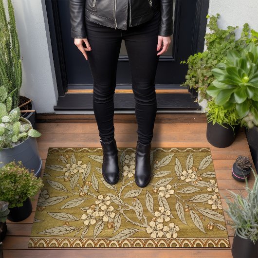 Golden Cherry Blossom Kunst, Dichtung und Musik Fußmatte