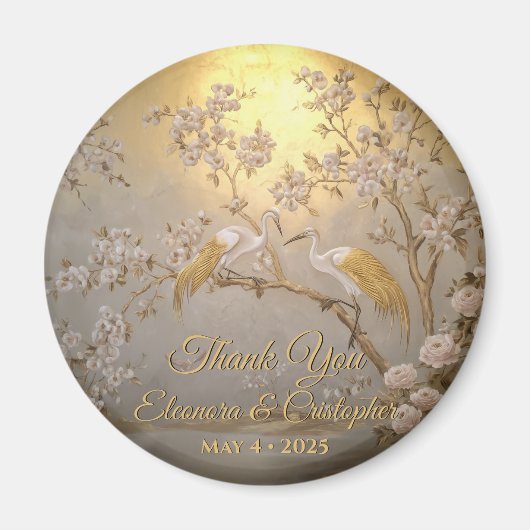 Golden Cherry Blossom Magnet (Vorne)