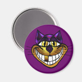 Golden Cheshire Cat Magnet (Vorderseite/Rückseite)