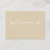 Golden Chic Wedding Minimalist Coronavirus Details Begleitkarte (Vorderseite)