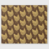 Golden Chickens Geschenkpapier (Flach)