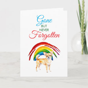 Golden Chihuahua Pet Loss Beileid Karte