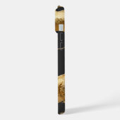 Golden Chinese Dragon Art | Mythical Creature Fant iPhone Hülle (Linke Seite)