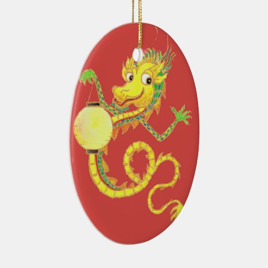 Golden Chinese Dragon Ornament (Rechts)