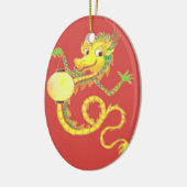 Golden Chinese Dragon Ornament (Links)