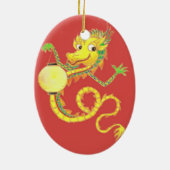 Golden Chinese Dragon Ornament (Hinten)