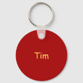 Golden Chinese HorYear personalisiert RK Schlüsselanhänger (Rückseite)