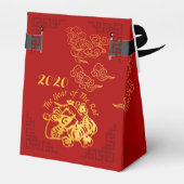 Golden Chinese Paper-cut Rat Year 2020 TFB Geschenkschachtel (Rückseite)