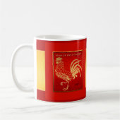 Golden Chinese Rooster Year 2017 Tasse (Links)