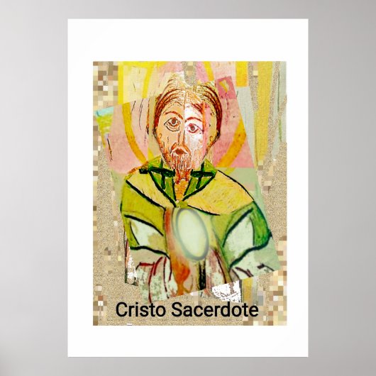 Golden Christ Priest Poster (Vorne)