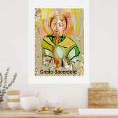 Golden Christ Priest Poster (Küche)
