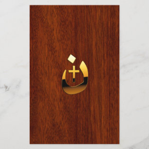 Golden Christian Nazarene Cross Solidarity Flyer