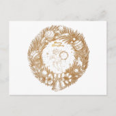 Golden Christmas Angel-Wreath-Merry Weihnachten (Vorderseite)