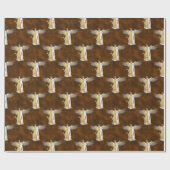Golden Christmas Angels Geschenkpapier (Flach)
