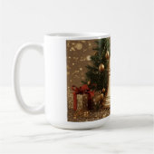 Golden Christmas Bell Mug – Festive Holiday Tree Kaffeetasse (Links)