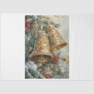 Golden Christmas Bell Seidenpapier