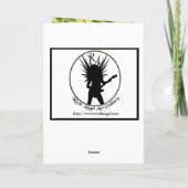 Golden Christmas Bells Feiertagskarte (Rückseite)