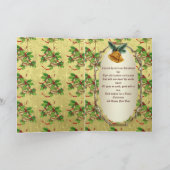 Golden Christmas Bells Feiertagskarte (Innenseite)