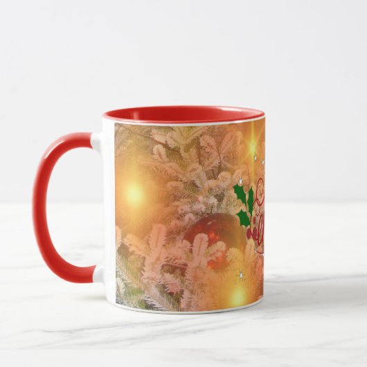   Golden Christmas design, Tasse (Links)