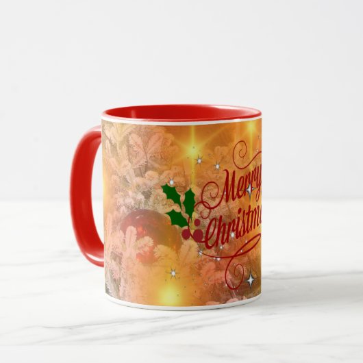  Golden Christmas design, Tasse (Vorderseite Links)