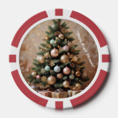 "Golden Christmas Dreams" Pokerchips (Vorderseite)