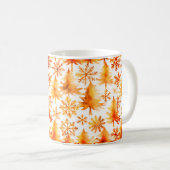Golden Christmas, Gold pines and gold snowflakes Kaffeetasse (VorderseiteRechts)