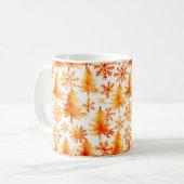 Golden Christmas, Gold pines and gold snowflakes Kaffeetasse (Vorderseite Links)