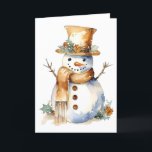 Golden Christmas Holiday Snowman BLANK Cards Feiertagskarte<br><div class="desc">Haben Sie Liebe, Weihnachten, Feiertagen und wirklich den ganzen Winter lang Karten auszusenden? Wenn ja, werden Sie wahrscheinlich leere Karten Liebe. Sie können sie benutzen, um jemandem eine Karte zu schicken, um ihm ein frohes Weihnachtsfest oder einen glücklichen Urlaub zu wünschen. Sie können auch Karten schicken, um jemanden lassen, der...</div>