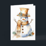 Golden Christmas Holiday Snowman BLANK Cards Feiertagskarte<br><div class="desc">Haben Sie Liebe, Weihnachten, Feiertagen und wirklich den ganzen Winter lang Karten auszusenden? Wenn ja, werden Sie wahrscheinlich leere Karten Liebe. Sie können sie benutzen, um jemandem eine Karte zu schicken, um ihm ein frohes Weihnachtsfest oder einen glücklichen Urlaub zu wünschen. Sie können auch Karten schicken, um jemanden lassen, der...</div>