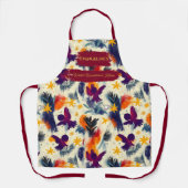 Golden Christmas mit Engeln und Sternen - Elegant Schürze (Vorderseite)