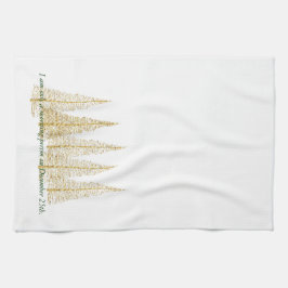 Golden Christmas Morning Tee Küchentuch