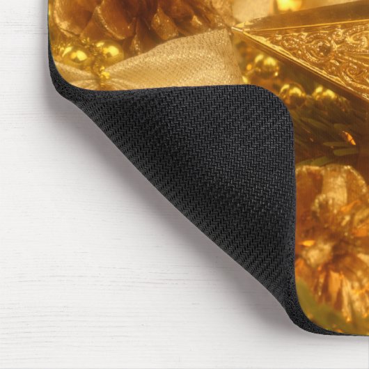 Golden Christmas Mousepad (Ecke)