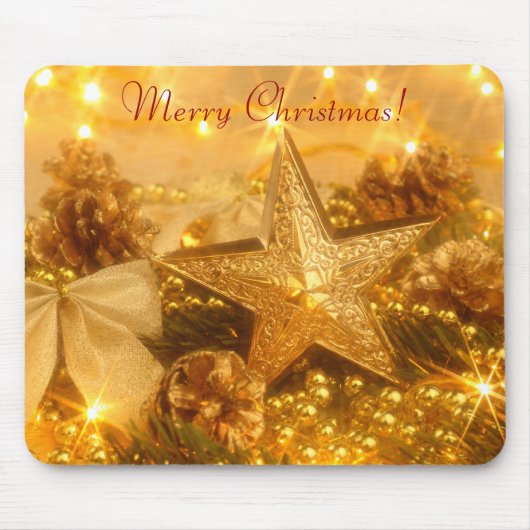 Golden Christmas Mousepad (Vorne)