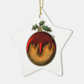Golden Christmas Pudding Ornament (Links)