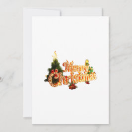 Golden Christmas Sparkle - Festlicher Baum Einladung