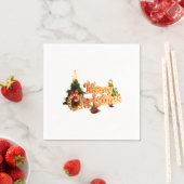 Golden Christmas Sparkle - Festlicher Baum Serviette (Beispiel)