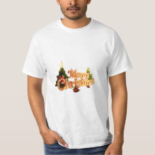 Golden Christmas Sparkle - Festlicher Baum T-Shirt