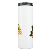 Golden Christmas Sparkle - Festlicher Baum Thermosbecher (Rückseite)