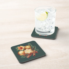 Golden Christmas Star with Cinnamon Getränkeuntersetzer