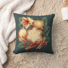 Golden Christmas Star with Cinnamon Kissen